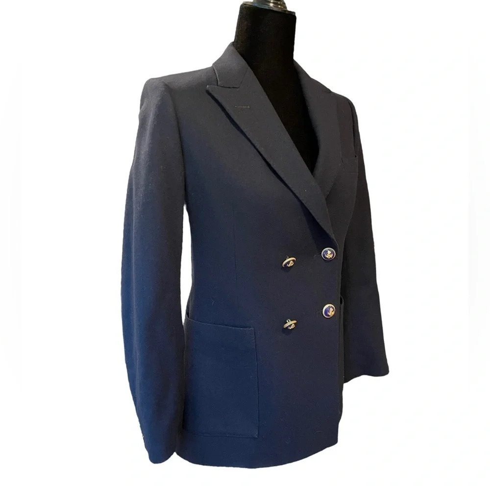 Stanley Blacker for Bloomingdales Double Breasted Wool Blazer